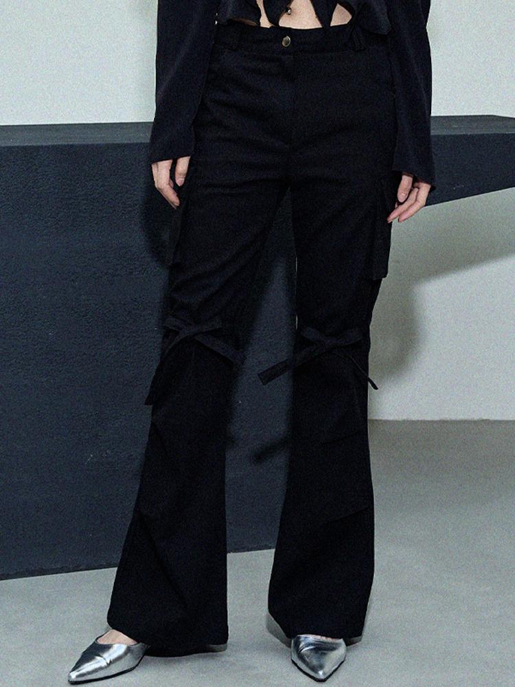 ITOV SEOUL Ribbon Cargo Pants Bk