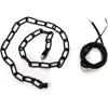 BOKT 6Feet Metal Black Chain Gold Chain with Cord Wires Hardware Accessories for Your Dining Chandelier Lighting Fixture Ceiling Pendent Light