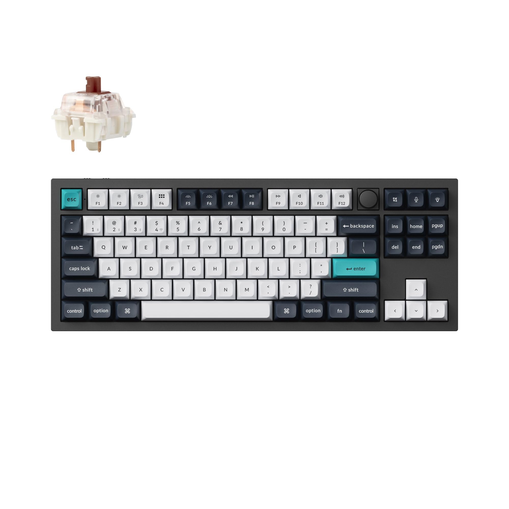 

Keychron Q3 Max Wireless Custom Mechanical US RGB Gateron Jupiter Mechanical Windows Compatible Gateron Jupiter Mechanical Brown Switch QMK/VIA