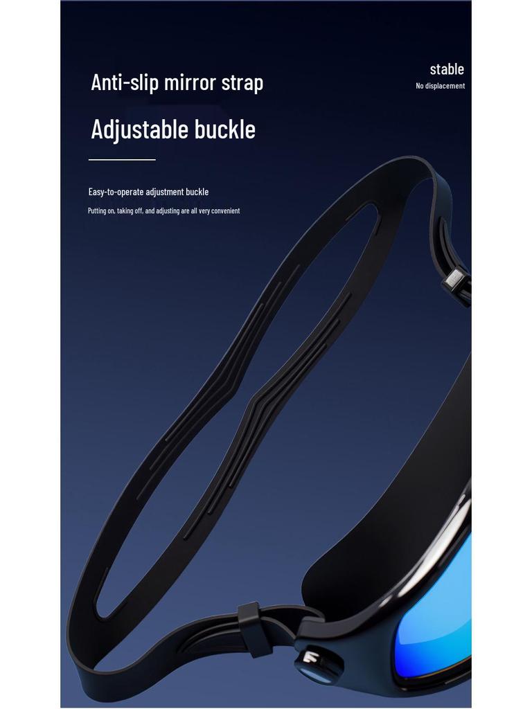 High-Definition Anti-Fog Adult Waterproof Swimming Goggles - Unisex Large Frame Design