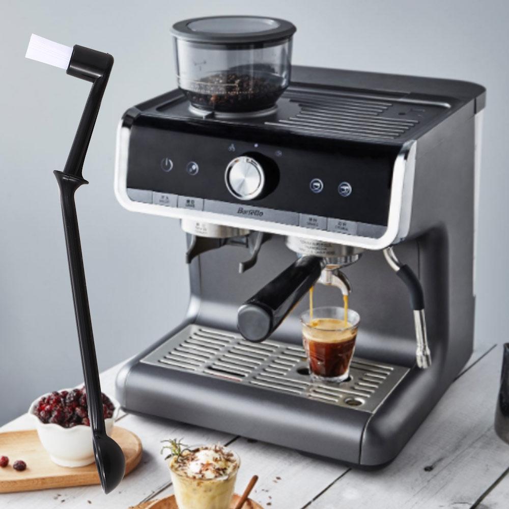Dusting with Spoon Grime PP Handle Coffee Machine Cleaning Tool Grinder Brush Espresso Cleaner