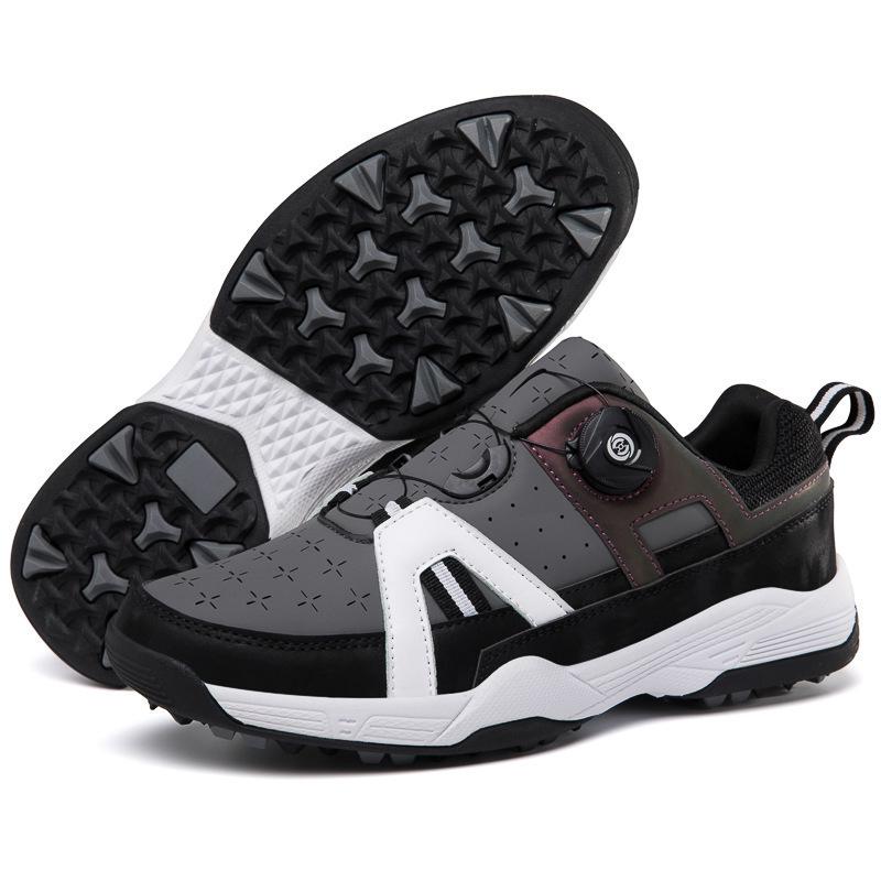 

1066 Spring/Summer Unisex Outdoor Sports Golf Shoes - Fashionable Lawn Casual Trend 36 сірий колір/чорний