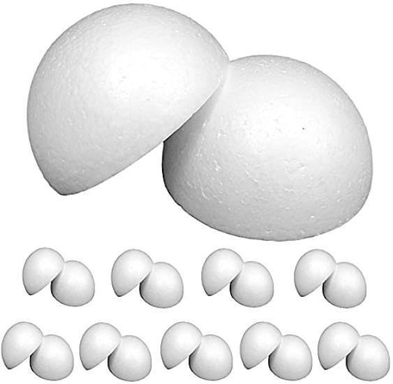 

TKY Пенопластовый полукруглый пенопласт Ручная работа DIY Цумами Набор из 20 шариков, Шарики, Поделки, Поделки, Дзаику, (2.5cm) белый