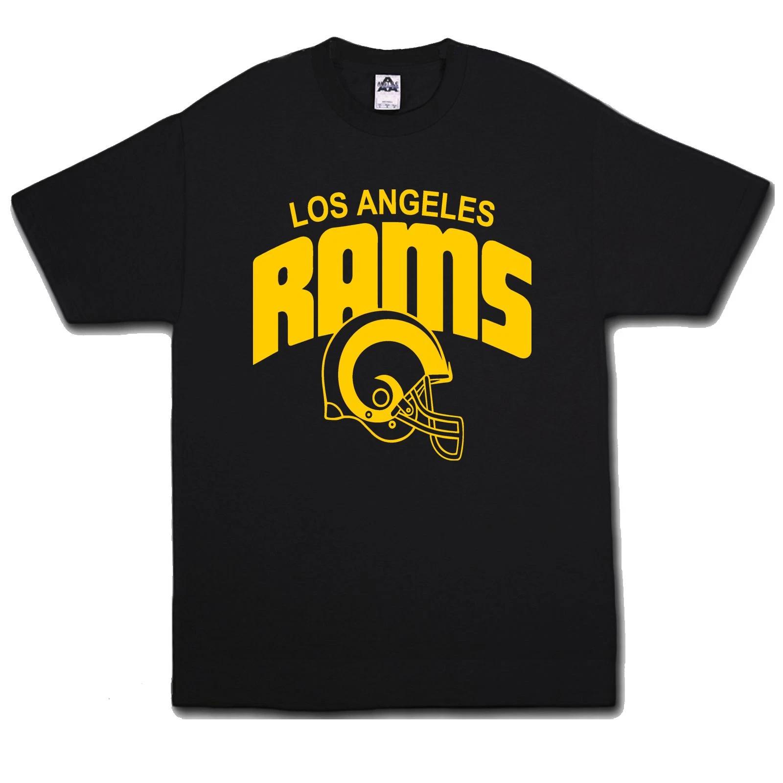 LOS ANGELES RAMS Helmet Black SHIRT 2016 LA RAMS Classic Logo 213 Cali NFL 310 1 L