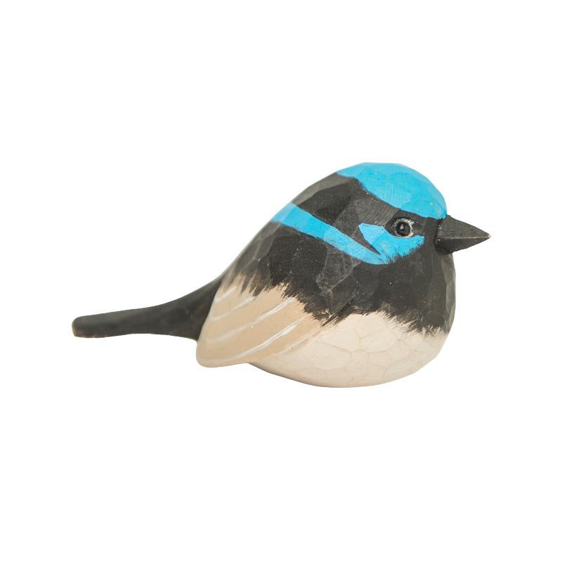 Ornaments Nordic-style Wooden Carvings Animals Birds Crafts Interior statue Cute Home Decorations Office Desktop Accessories