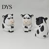 3D Printed Cow Toy Dairy Figurine, Cartoon Cattle Statue for Desk Decor, Figurine Mini Sculpture Home Office, Gift Animal Lovers Accessory