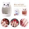 Mini Phototherapy Machine Cartoon Shaped Single Finger Nail Enhancement Light Led Quick Drying Nail Oil Glue Baking Light USB