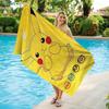 Süßes Pikachu Strandtuch Badetuch Weiches Saugfähiges Badetuch für Badezimmer Pool Yoga Strand