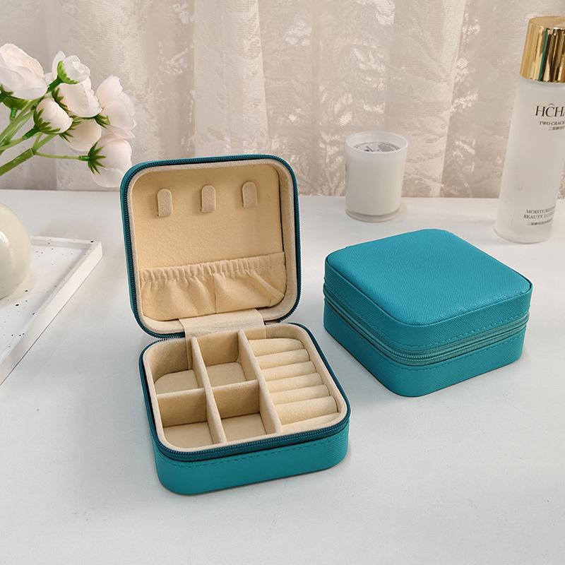 Simple ins jewelry storage box travel creative mini portable stud earrings necklace box ring jewelry packaging box