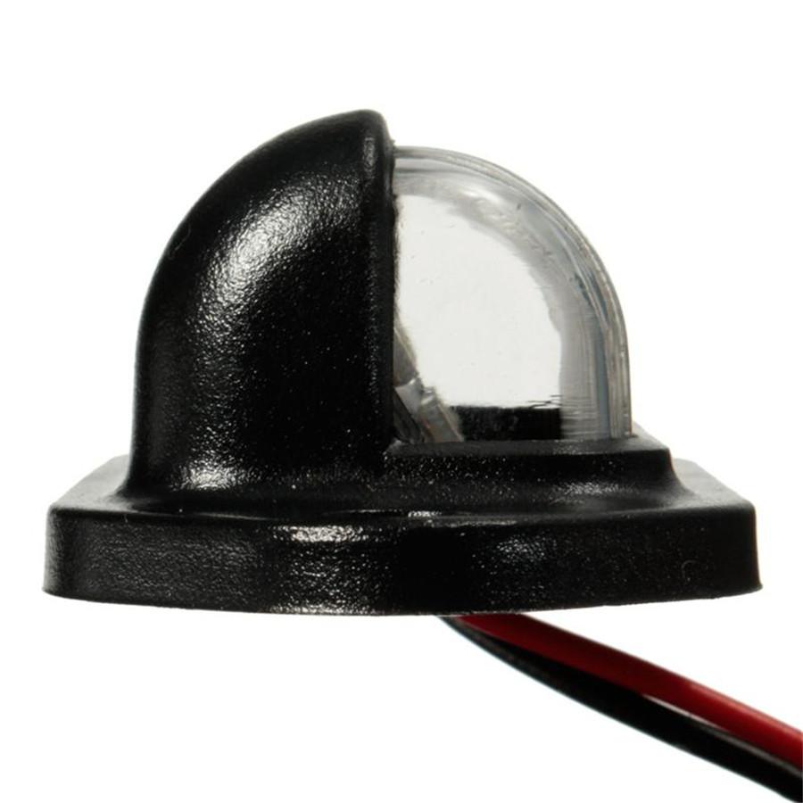 2 Pcs Car SUV Rear Mini License Plate LED Light Lamp 12V 6000K 1.8W Waterproof