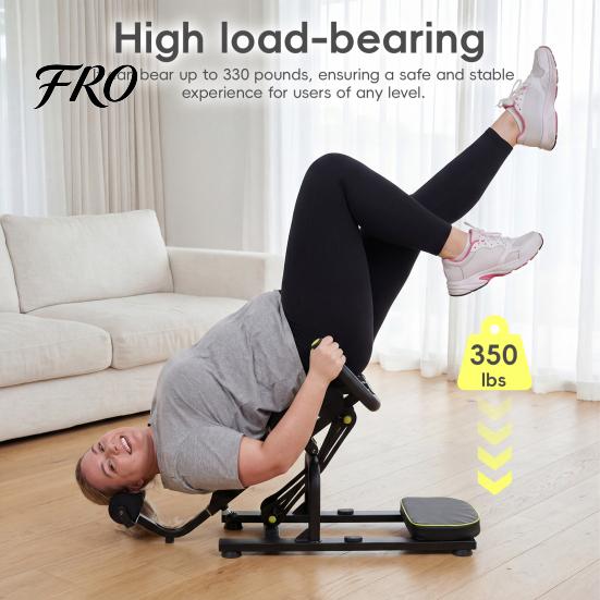 Compact Stretching Device Inversion Table, Ergonomic Back Stretcher, Equipment Relieves Pain, Stretch The and Stretcher Neck, 330 Lbs Weight