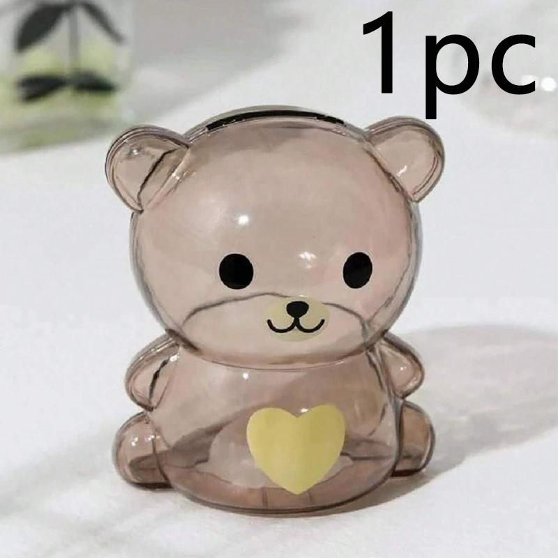 Plastic Children's Piggy Bank Candy Bank Change Bank Piggy Bank Transparent Creative Cartoon Piggy Bank Money Boxes Home Decor