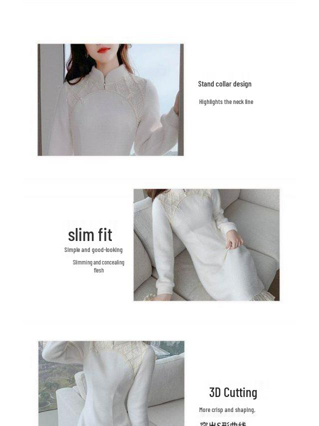 Winter 2025 Chinese-Style Petite Cheongsam: Elegant, Slimming Inner Layer Skirt