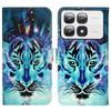 For Xiaomi 14T Pro Case Pattern Leather Wallet Phone Cover with Card Holder
