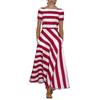 New Arrival Striped Maxi Dress for Women, Popular Casual Long Dress for European American, Fashion Women's Daily Dress