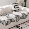 Modern Irregularity Chenille Sofa Covers Plush Sectional Couch Non Slip Sofa Slipcover Furniture Protec Cushion Carpet Bath Mat