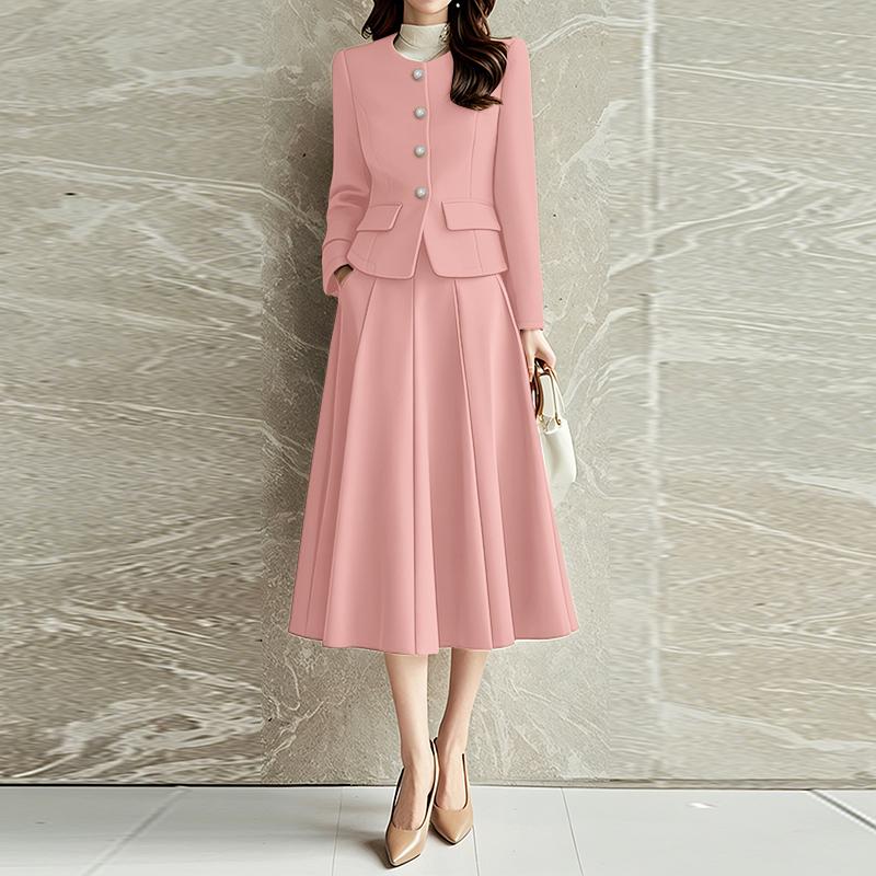 ZANZEA Women Long Sleeve Blouse and Skirts Casual Two Piece Suit Sets