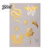 Decorative Body Art Decals Golden Silver-color Metallic Tattoo Sticker for Women Girls Temporary Tattoos Face Arm Decoration Waterproof Fake