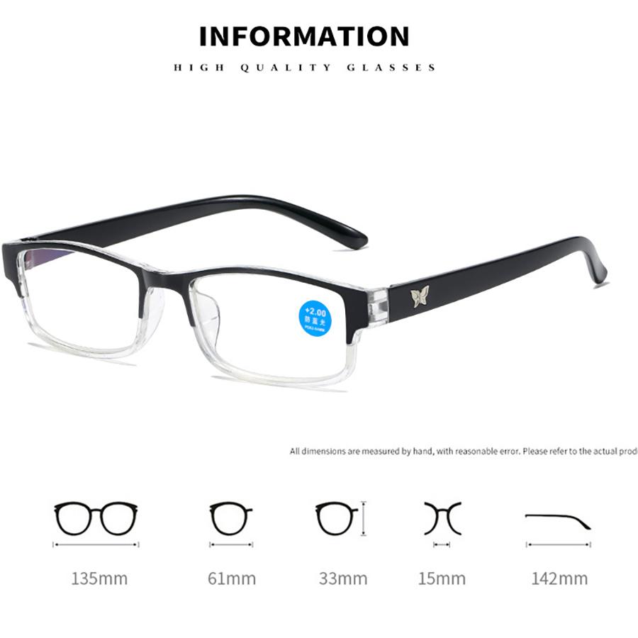 Fashion Reading Glasses High Definition Reading Glasses Non-Polarized Fashion Accessory 