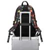 Graffiti Print Backpack with Reflective Strip,Back To School Bag for Boys Girl USB Men Women Laptop Backpack For College student