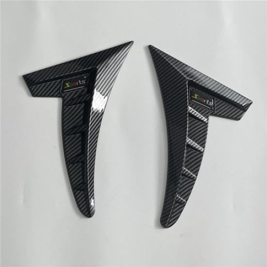 Front Fender Side Vent Decor Cover Air Flow Trim Accessaries For Car Truck SUV