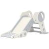 Foldable Kids Slide, Freestanding Baby Slide, for Ages 1.5-3 Years, Grey & Beige