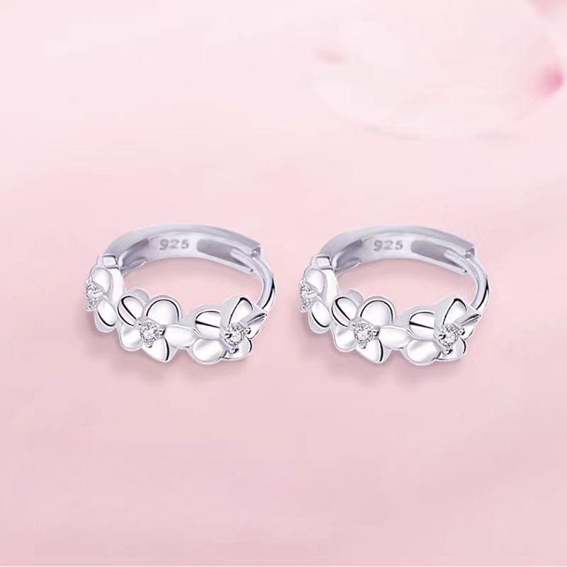 New 925 Sterling Silver Earrings 5A Zircon for Women Top Quality Wedding Engagement Jewelry Earrings Party Gifts