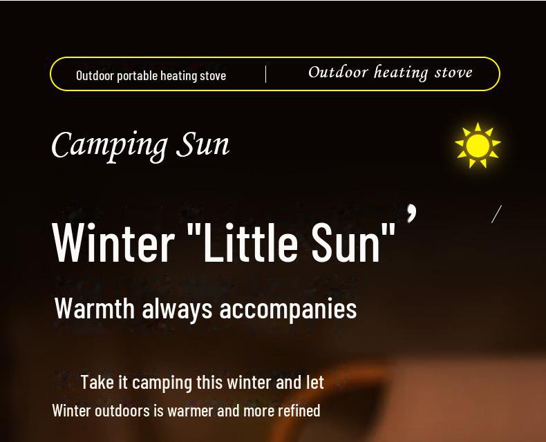 Portable Outdoor Heater: Mini Sun Stove for Camping and Tent Heating