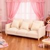 Realistic Sofa Model Figure with Three Seats Design Miniature Furniture for 1/12 Scale Doll House Scene Landscape Props
