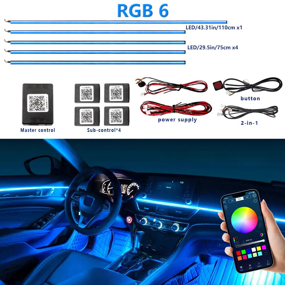 RGB18P Acrylic LED Car Ambient Light with APP Control for 2022-2023 GMC Yukon