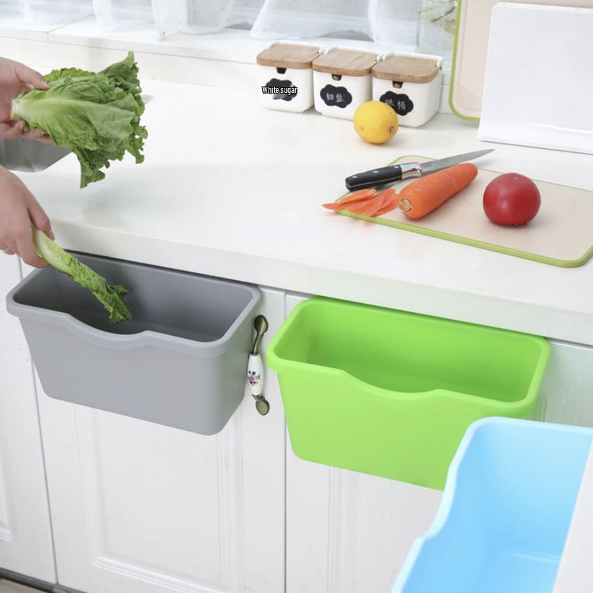Wall-Mounted Trash & Storage Bin for Kitchen, Office, Dorm