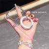 Rotating Stand Case for iPhone 17 Pro Max, Transparent Full Coverage Protective Case for Apple 16 Pro