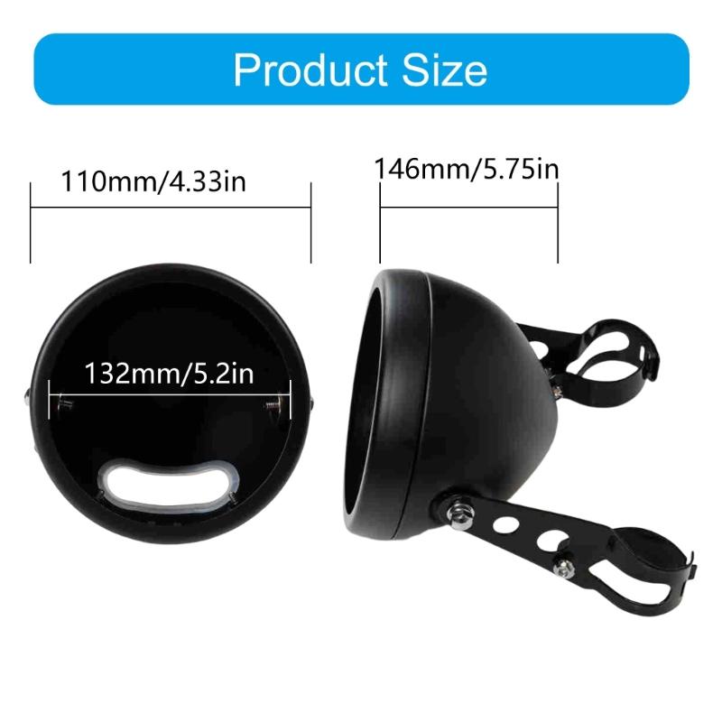 5.75 Inch LED Headlight Housing For Motorcycle Built Of Strong Iron Material With High Brightness