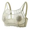 Anti-sagging Underwear for Women Mesh Flower Lace Thin Bra Comfortable Wireless Deep V Bra  Girls