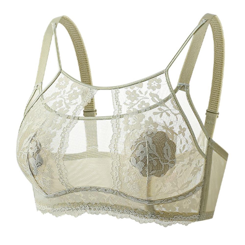 Anti-sagging Wireless Deep V Bra Shockproof Lace Thin Bra Fashion Underwear for Women  Girls