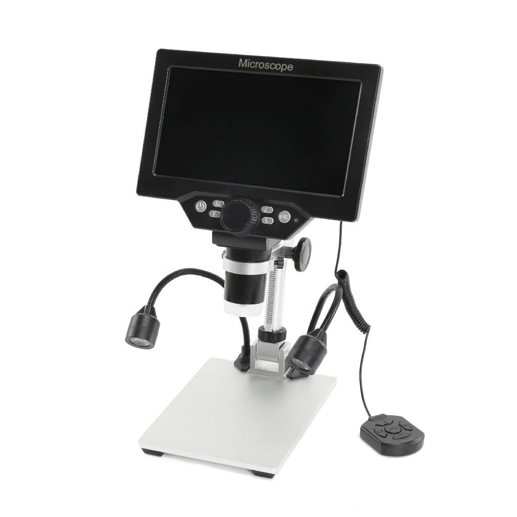 7‘’ Large Screen Repair Digital Microscope 1200X Zoom 12MP HD Electronic Microscopes Camera Magnifier