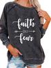 Female Spring/Fall Sweatshirt Fashion Print Top Women's Oversized Pullover Sweatshirt Versatile Top