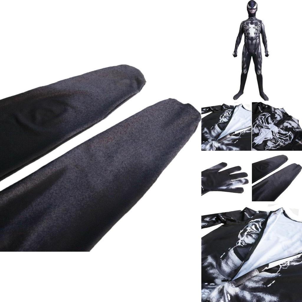 Venom Spider-man Cosplay Costume Jumpsuit With Exquisite Design And Breathable Fabric For Kids And Adults