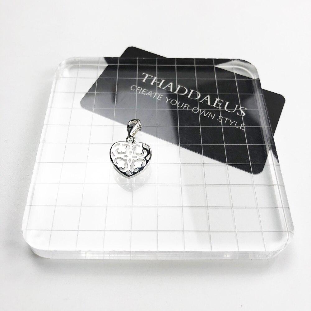 925 Cuentas De Amuleto En Forma De Corazón De Plata Con De 925 Cuentas De Amuleto En Forma De Corazón De Plata Con De