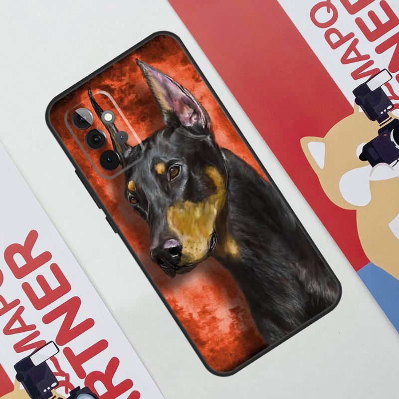 Dachshund Doberman Dog Case For Samsung Galaxy A53 A16 A26 A36 A56 A55 A35 A15 A52 A32 A12 A33 A13 A14 A34 A54 A17