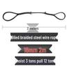 16mm 2m Spliced Steel Wire Lifting Rope Sling