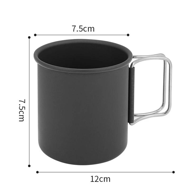 300ML Alumina Folding Cup Ultra-Light Mug Outdoor Camping Mug Mini Water Cup Travel Picnic Coffee Cup Hike Outdoor Drinkware