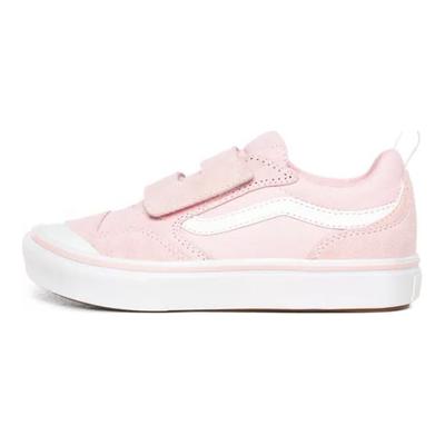 Old Skool Serie V Canvas Low Top Kinder Skateschuhe Kinder Sneaker Weiß Rosa VN0A4U1P0JF