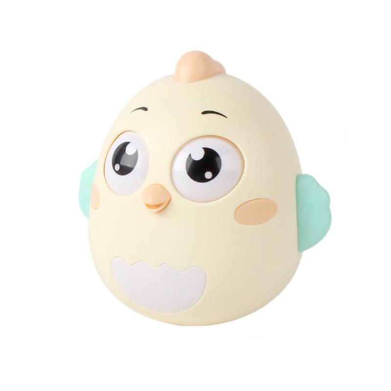 Cute Chick Baby Toddler Plastic Wobbler Toy With Built-in Bell Perfect For Sensorial Development Brand Ruicheng