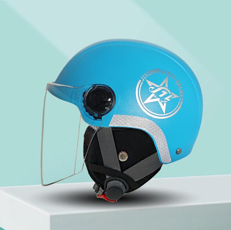 Unisex Electric Bicycle & Motorcycle Helmet with Sun Protection - 3C Standard