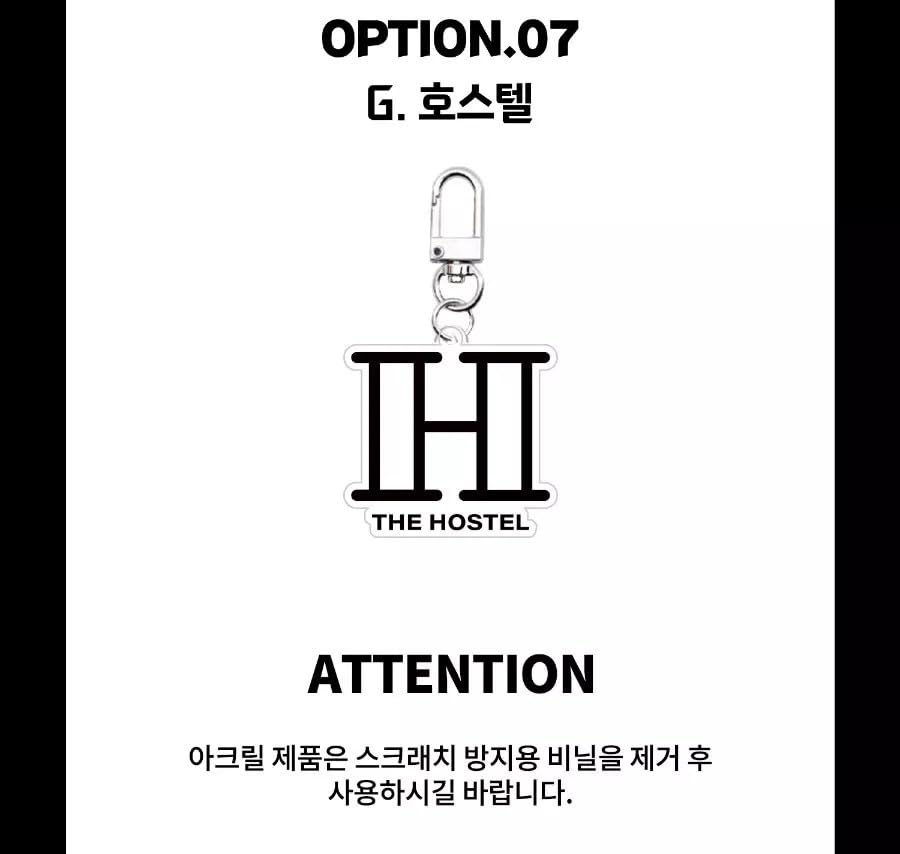 LOOKISM Official Merchandise Crew Logo Acrylic Key Ring, Made in Korea (03. Cheonliang)
