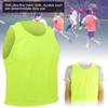 12 SZTUK Mała siatka Dziecięca kamizelka treningowa do piłki nożnej Oddychająca, fluorescencyjna, zielona, dowolny rozmiar