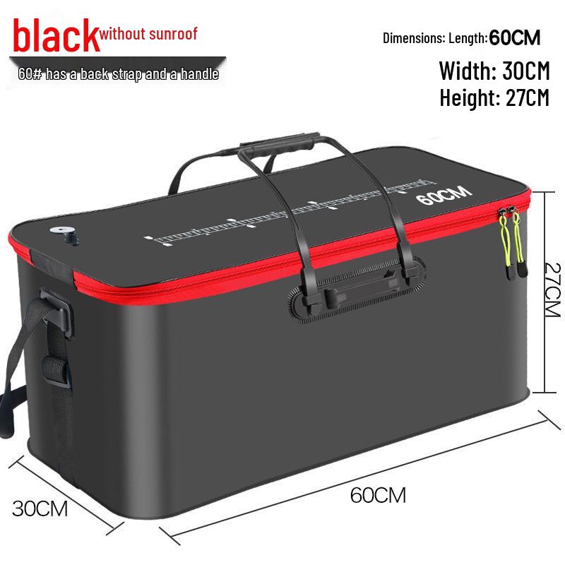 Foldable EVA Fishing Bucket with Fish Protection and Multi-Purpose Design