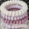 Korean Cute Coconut Polka Dot Hair Tie - Durable, High-Quality Summer Telephone Cord for a Fresh Daily Look.