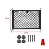 1x Black Storage Mesh Pocket Organizer Cargo Net Bag For Car Seat Back Side Door